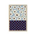 Picture of Blue Patterned Floral Perfection  _GroupedProduct_Rectangle_Portrait_Framed_Matted_