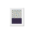 Picture of Blue Patterned Floral Perfection  _GroupedProduct_Rectangle_Portrait_Framed_Matted_