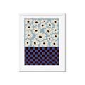 Picture of Blue Patterned Floral Perfection  _GroupedProduct_Rectangle_Portrait_Framed_Matted_