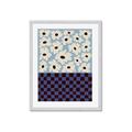 Picture of Blue Patterned Floral Perfection  _GroupedProduct_Rectangle_Portrait_Framed_Matted_
