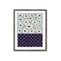 Picture of Blue Patterned Floral Perfection  _GroupedProduct_Rectangle_Portrait_Framed_Matted_