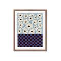 Picture of Blue Patterned Floral Perfection  _GroupedProduct_Rectangle_Portrait_Framed_Matted_