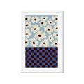 Picture of Blue Patterned Floral Perfection  _GroupedProduct_Rectangle_Portrait_Framed_Matted_
