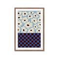 Picture of Blue Patterned Floral Perfection  _GroupedProduct_Rectangle_Portrait_Framed_Matted_