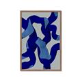 Picture of Constellation of Blue Strokes _GroupedProduct_Rectangle_Portrait_Framed_Matted_