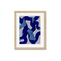 Picture of Constellation of Blue Strokes _GroupedProduct_Rectangle_Portrait_Framed_Matted_