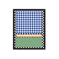 Picture of Psychedelic Checkered Aura _GroupedProduct_Rectangle_Portrait_Framed_Matted_