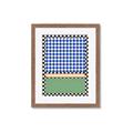Picture of Psychedelic Checkered Aura _GroupedProduct_Rectangle_Portrait_Framed_Matted_