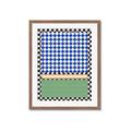 Picture of Psychedelic Checkered Aura _GroupedProduct_Rectangle_Portrait_Framed_Matted_