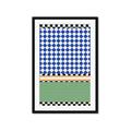 Picture of Psychedelic Checkered Aura _GroupedProduct_Rectangle_Portrait_Framed_Matted_