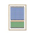 Picture of Psychedelic Checkered Aura _GroupedProduct_Rectangle_Portrait_Framed_Matted_