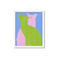 Picture of Optical Cat Duo _GroupedProduct_Rectangle_Portrait_Framed_Matted_