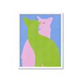 Picture of Optical Cat Duo _GroupedProduct_Rectangle_Portrait_Framed_Matted_