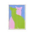 Picture of Optical Cat Duo _GroupedProduct_Rectangle_Portrait_Framed_Matted_