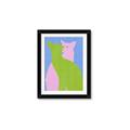 Picture of Optical Cat Duo _GroupedProduct_Rectangle_Portrait_Framed_Matted_