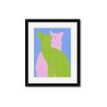 Picture of Optical Cat Duo _GroupedProduct_Rectangle_Portrait_Framed_Matted_