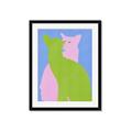 Picture of Optical Cat Duo _GroupedProduct_Rectangle_Portrait_Framed_Matted_