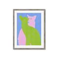 Picture of Optical Cat Duo _GroupedProduct_Rectangle_Portrait_Framed_Matted_