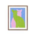 Picture of Optical Cat Duo _GroupedProduct_Rectangle_Portrait_Framed_Matted_