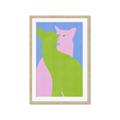 Picture of Optical Cat Duo _GroupedProduct_Rectangle_Portrait_Framed_Matted_