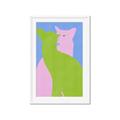 Picture of Optical Cat Duo _GroupedProduct_Rectangle_Portrait_Framed_Matted_