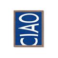 Picture of Ciao in Blue _GroupedProduct_Rectangle_Portrait_Framed_Matted_