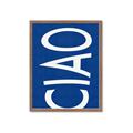 Picture of Ciao in Blue _GroupedProduct_Rectangle_Portrait_Framed_Matted_