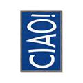 Picture of Ciao in Blue _GroupedProduct_Rectangle_Portrait_Framed_Matted_