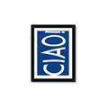 Picture of Ciao in Blue _GroupedProduct_Rectangle_Portrait_Framed_Matted_