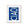 Picture of Ciao in Blue _GroupedProduct_Rectangle_Portrait_Framed_Matted_