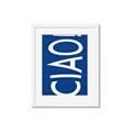 Picture of Ciao in Blue _GroupedProduct_Rectangle_Portrait_Framed_Matted_