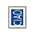Picture of Ciao in Blue _GroupedProduct_Rectangle_Portrait_Framed_Matted_