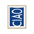 Picture of Ciao in Blue _GroupedProduct_Rectangle_Portrait_Framed_Matted_