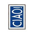 Picture of Ciao in Blue _GroupedProduct_Rectangle_Portrait_Framed_Matted_