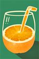 Picture of Orange Juice Poition _GroupedProduct_Rectangle_Portrait_Unframed_Print_Only_