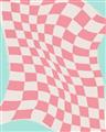 Picture of Pink Checkered Symphony _GroupedProduct_Rectangle_Portrait_Unframed_Print_Only_