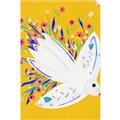 Picture of Bird in Floral Yellow Abstraction _GroupedProduct_Rectangle_Portrait_Unframed_Print_Only_