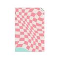 Picture of Pink Checkered Symphony _GroupedProduct_Rectangle_Portrait_Unframed_Print_Only_