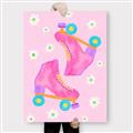 Picture of Pink Roller Skates _GroupedProduct_Rectangle_Portrait_Canvas_