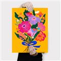 Picture of Red Chromatic Flowers _GroupedProduct_Rectangle_Portrait_Canvas_