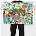 Picture of Vibrant Fusion Jaguar _GroupedProduct_Rectangle_Landscape_Canvas_