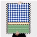 Picture of Psychedelic Checkered Aura _GroupedProduct_Rectangle_Portrait_Canvas_