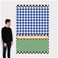 Picture of Psychedelic Checkered Aura _GroupedProduct_Rectangle_Portrait_Canvas_