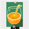 Picture of Orange Juice Poition _GroupedProduct_Rectangle_Portrait_Canvas_