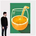 Picture of Orange Juice Poition _GroupedProduct_Rectangle_Portrait_Canvas_