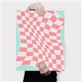 Picture of Pink Checkered Symphony _GroupedProduct_Rectangle_Portrait_Canvas_