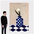 Picture of Kaleidoscopic Vase _GroupedProduct_Rectangle_Portrait_Canvas_