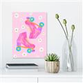 Picture of Pink Roller Skates _GroupedProduct_Rectangle_Portrait_Canvas_