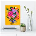 Picture of Red Chromatic Flowers _GroupedProduct_Rectangle_Portrait_Canvas_