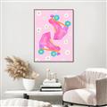 Picture of Pink Roller Skates _GroupedProduct_Rectangle_Portrait_Canvas_Framed_
